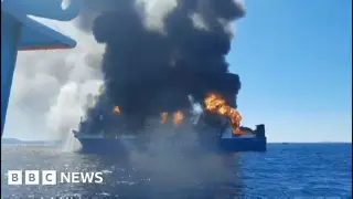 Blue Carrier 2 Abandoned After Garage Fire Off Mykonos