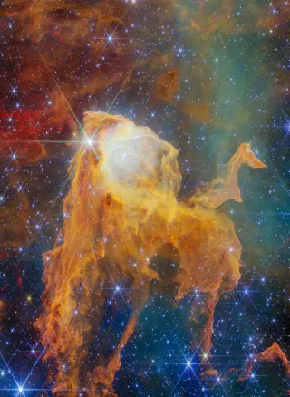 Stellar Treasure Chest: Newborn Stars Found in Carina Pillar
