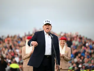 Trump scraps Irish whiskey tariff at golf tournament