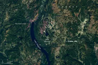 Citizen astronomer’s map search uncovers 25-km impact crater in Quebec