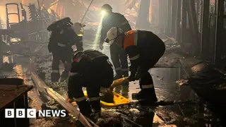 Rescue teams race to save survivors after Kryvyi Rih mall strike