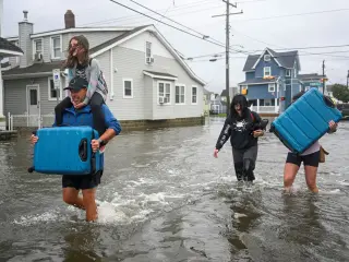 Early-season nor'easter kills one and causes widespread damage across US Northeast