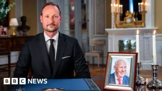 Haakon's first address as king honors his father and pledges national unity