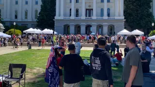 Three Arrested as Clashes Erupt at Nick Shirley–Linked Capitol Rally