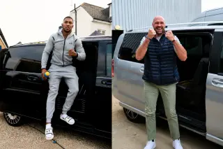 Fury and Joshua meet in London as Cardiff fight nears final confirmation