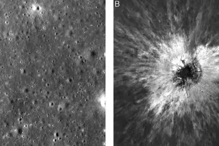 Fresh Moon Crater Emerges Under NASA's LRO Lens