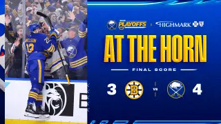 Thompson’s Two-Goal Rally Lifts Sabres Past Bruins in Game 1