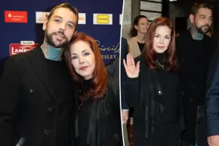 Priscilla Presley and Son Navarone Make Rare Public Appearance in Germany for Tribute Event
