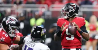 Ravens Defy Odds to Beat Falcons 30-23 in Overtime as Penix Exits With Rib Injury