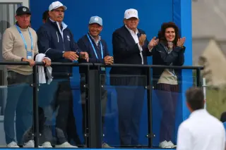 Trump salutes golf stars, spotlighting Rory McIlroy at White House event