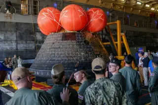 Artemis II capsule arrives in San Diego aboard USS Murtha, marking a space milestone