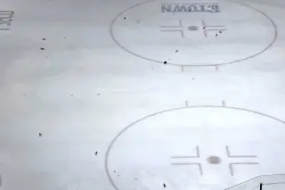Debris rains down as Hershey Bears dispute OT winner in Penguins win