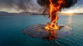 Fire whirls could speed oil spill cleanup while cutting pollution
