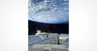Space Snap: iPhone Captures Super Typhoon Dolphin Over the Pacific