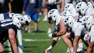 BYU Fall Camp Day One Highlights: Bourguet-to-Esplin TD and Key Standouts
