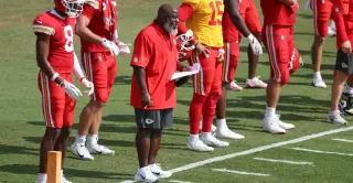 Bieniemy Returns to Chiefs Camp Amid Family Crisis, Keeps Connected