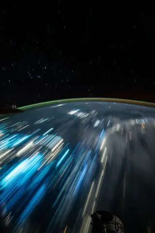 ISS Astronaut Captures Star Trails and Indonesian City Lights from Orbit