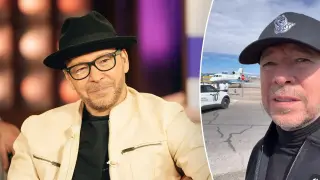 Donnie Wahlberg credits pilots after private jet skids off Las Vegas runway