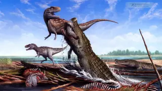 Life-size Deinosuchus schwimmeri replica debuts at Georgia museum