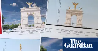 Trump unveils 250-foot Arc de Trump plan for Memorial Circle