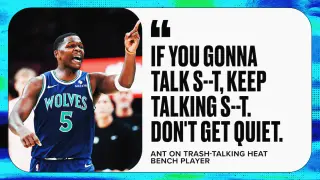 Edwards Credits Heat Bench Trash-Talking for 45-Point Season Opener