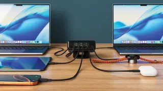 Satechi’s 240W ChargeView: Six USB-C Ports, LCD Readout, and Silent GaN Desk Power