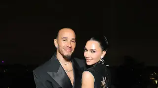 Kim Kardashian and Lewis Hamilton Flaunt Coordinated Luxe at Lucas Museum Debut
