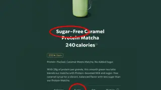 Starbucks Sued Over 'Sugar-Free' Protein Drinks Containing Up to 21g of Sugar