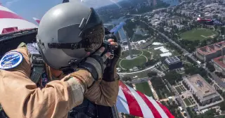 NASA Photographer Captures Washington Flyover for America’s 250th Birthday