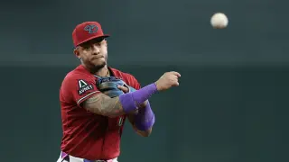 Marte sidelined on restricted list after missing Diamondbacks' Fenway game