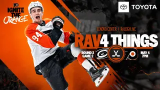 Flyers Look to Even Series in Game 2 at Hurricanes