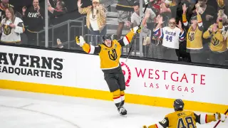 Marner's record hat trick fuels Vegas' double-OT Game 3 win