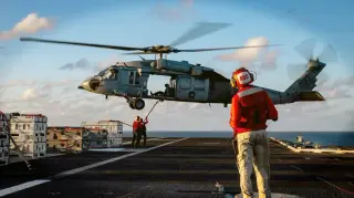 Distant Dinners: Gulf-Disrupted Supply Lines Strain Carrier Lincoln