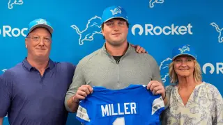 Lions bet on Blake Miller at RT, reshaping Kadyn Proctor's draft fate