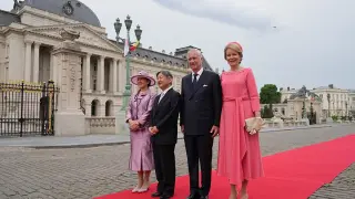 Japan's Imperial Couple Kick Off Belgium State Visit to Mark 160 Years of Ties