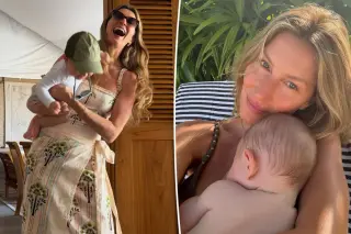 Gisele Bündchen Shares Rare Yacht Workout Moment As Son Imitates Her Routine
