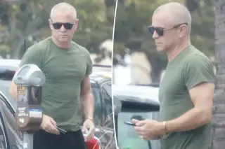 Colin Farrell Debuts Sleek Shaved Look During LA Lunch