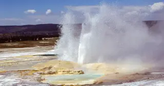 Seismic Survey Maps a 2.4-Mile-Deep Rock Cap Beneath Yellowstone's Caldera