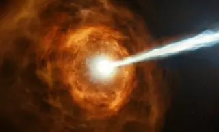 Seven-Hour Gamma-Ray Burst Points to Rare Helium Merger