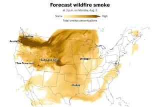 West braced for smoky days as wildfires push unhealthy air across the region