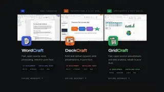 AI-Assisted Developer Expands Free Office Suite Clones to Word, Excel, and PowerPoint