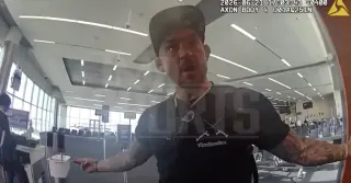 Airport Outburst Captured: Poirier's Bodycam Arrest