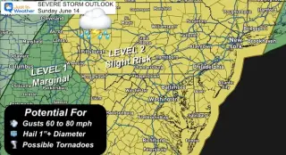Baltimore Roasts Under Heat With Severe Storm Risk Tonight