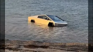 Texas Cybertruck Wade-Mode Test Ends with Bricked Truck and Arrest