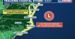 Fall nor'easter threatens NYC with heavy rain, strong winds and erosion