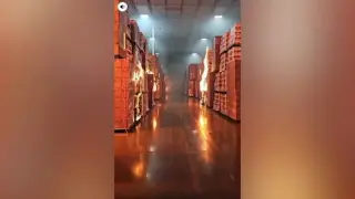 Video under review in Ontario arson probe over massive warehouse fire