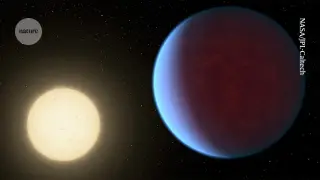 Helium escapes hint at atmosphere on rocky world in habitable zone