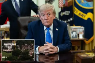 Trump Posts AI DronePort Image as Court Halts White House Ballroom