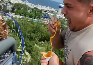 YouTuber Banned From Cedar Point After Nugget-on-Coaster Stunt