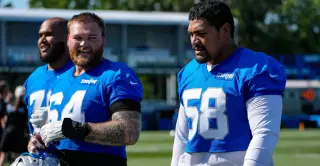 Lions O-Line Shines in Pads as Camp Intensifies